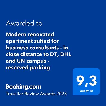 Modern Renovated Apartment Suited For Business Consultants - In Close Distance To Dt, Dhl And Un Campus - Reserved Parking Бон Екстериор снимка